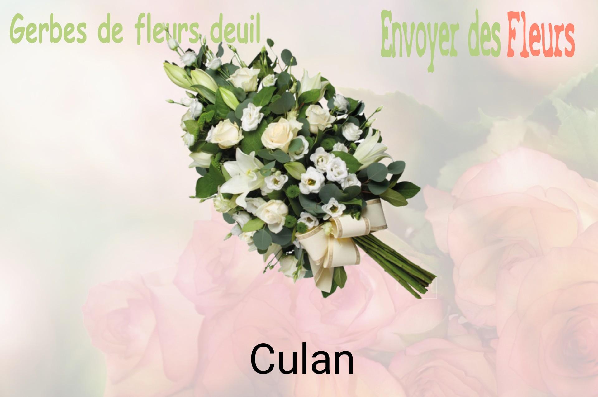 Gerbe de fleurs de deuil livrée à Culan